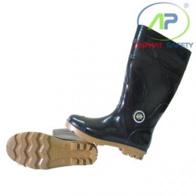 Ủng 2 đế (Đen-nâu) Tatsing-238, lót vớ Cao 38 cm size 39 (7)